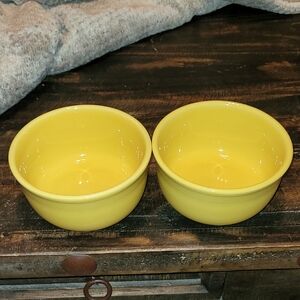 Two Fiestaware Bistro Gusto Bowls In Sunflower